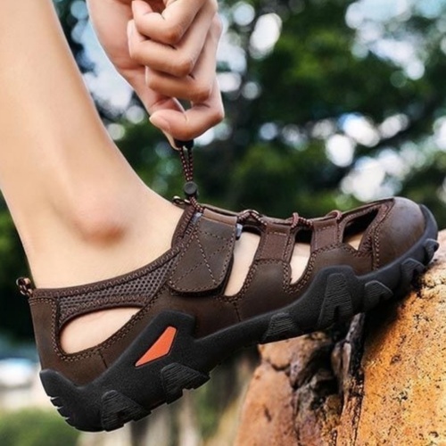 透气包头沙滩鞋