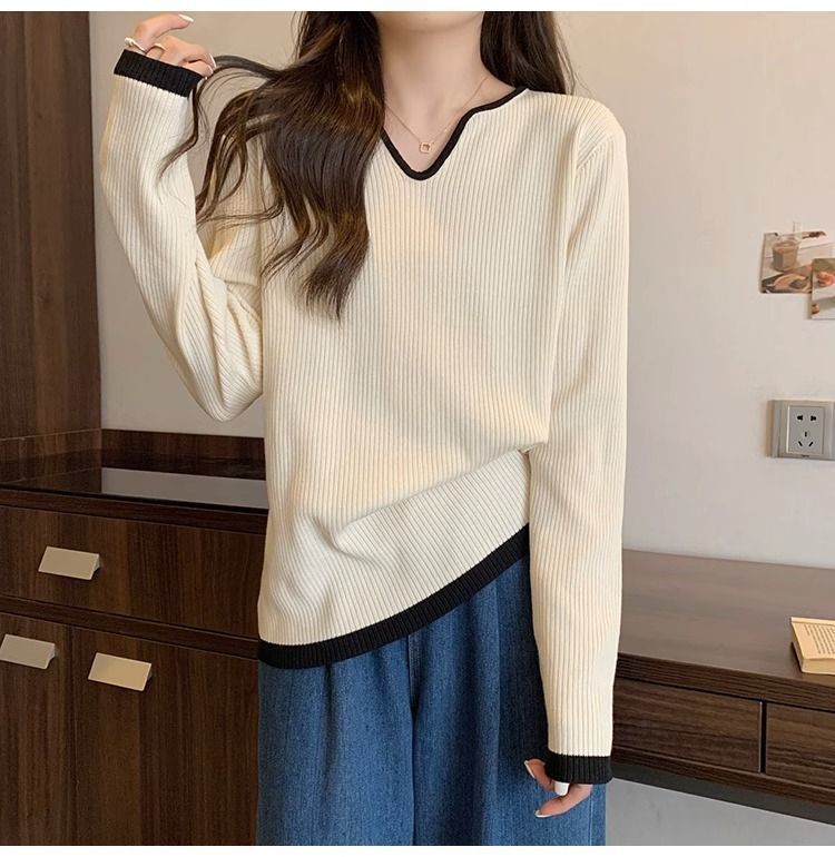 V領顯瘦針織衫