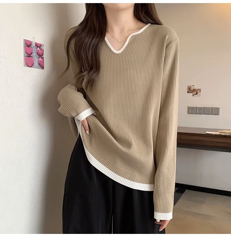 V領顯瘦針織衫